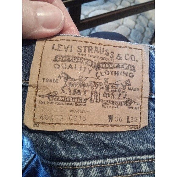 Vintage Levi Strauss Men's Jean's Size 36/32 Orange Tab Straight Legs Made In... - Picture 7 of 13
